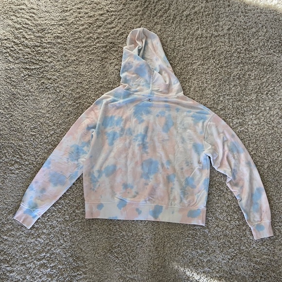 Danskin Women’s Pink/Blue/White Tie Dye Hoodie Sz M - Picture 4 of 9